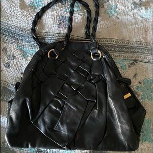 Valentino black leather handbag